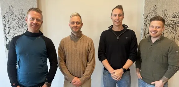 Studenter på fagskoleutdanningenProsjektledelse, Kyrre Nilsen, Jørgen Engevik, Ole Henrik Hansen, Simen Egeland